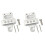 2X 3-Portar för , AEM Boost Controller Solenoidventilfäste Hållare Bracket Kit CNC Billet Aluminium Silver 1