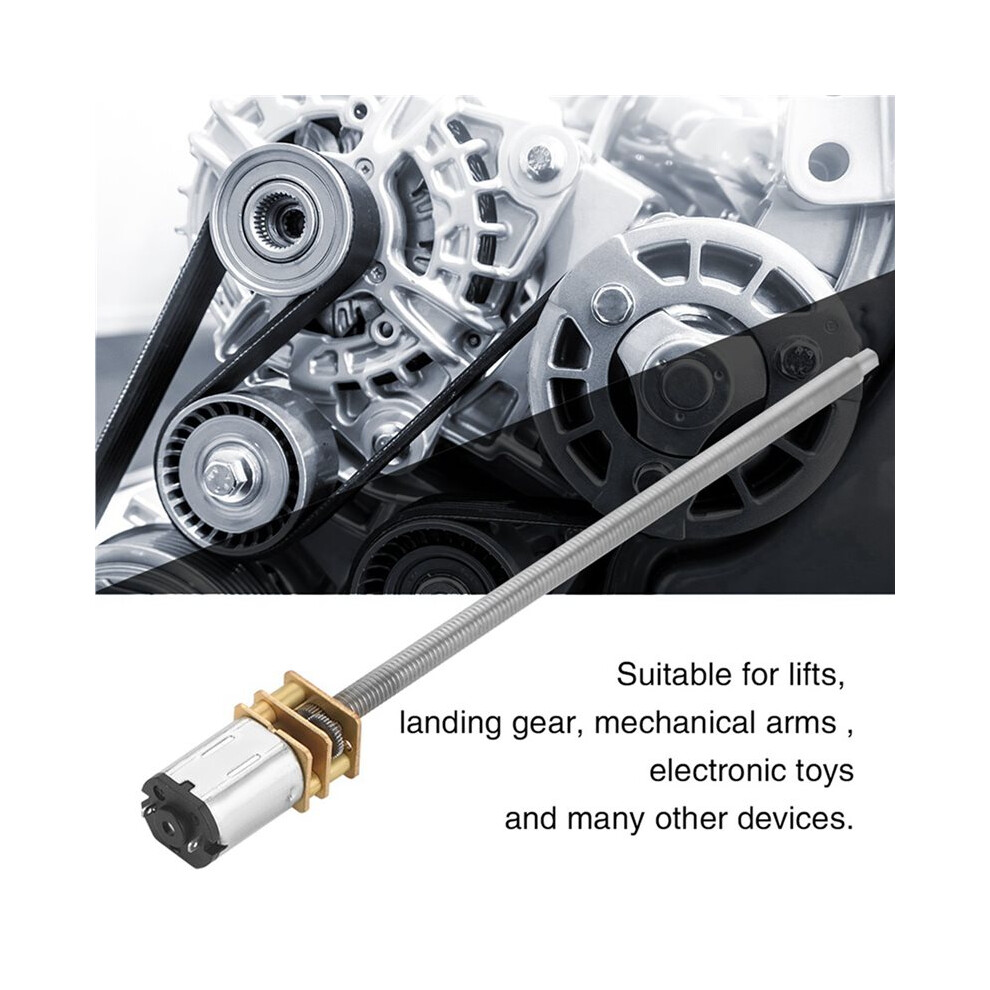 2X Zk30 12V N20 Gear Box Reduction Motor With Long Output Shaft M4 X 100Mm (12V 600Rpm) 4711216150781
