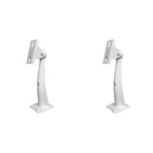 2X Supporto Universale da Parete In Acciaio per Telecamere CCTV 25 cm, Facile da Installare, Supporto per Telecamera di Sicurezza, Uso Interno/Esterno