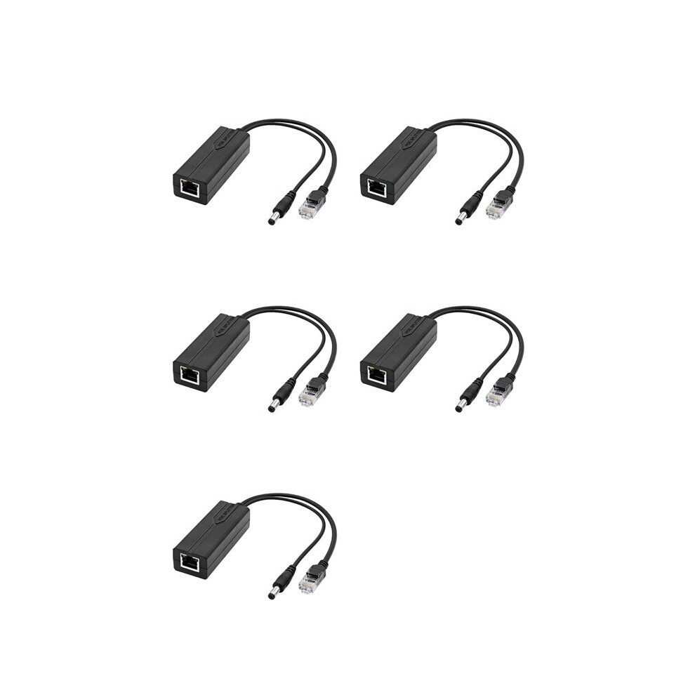 5X 48V To 5V Poe Splitter Adapter Active Adaptive Separator Isolated Injector 5.5X2.1mm Port For 100M Camera 4712022190879