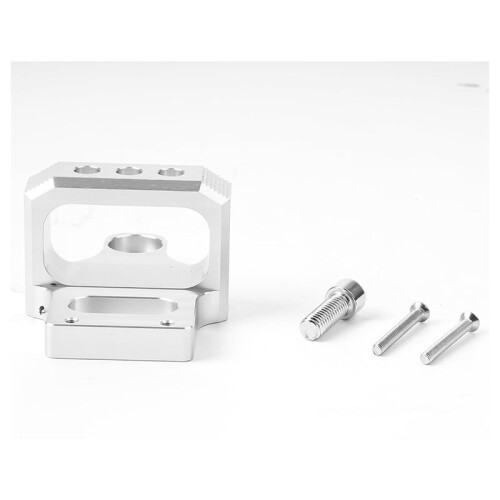2X 3-Portar för , AEM Boost Controller Solenoidventilfäste Hållare Bracket Kit CNC Billet Aluminium Silver 2