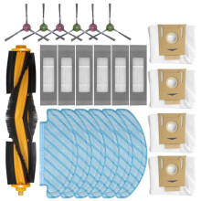Para Aspiradora Robot para para Deebot N8/T8/T5/N8 Pro/N10 : Cepillo Principal, Cepillo Lateral, Filtro HEPA, Mopa, Bolsa para Polvo