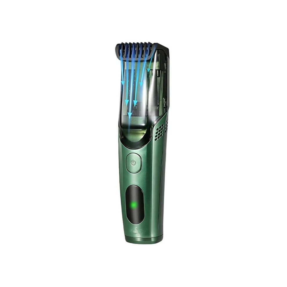 Cordless Beard Trimmer Men Rechargeable Electric Shaver Built-in Vacuum Clipper for Mustache Sideburns IPX6 Washable