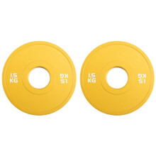 2X Gym Micro-Type Platen Halter Gewichtsplaat Rubber Fractionele Gewichtsplaten Add- Aperture 50.4mm 1.5KG
