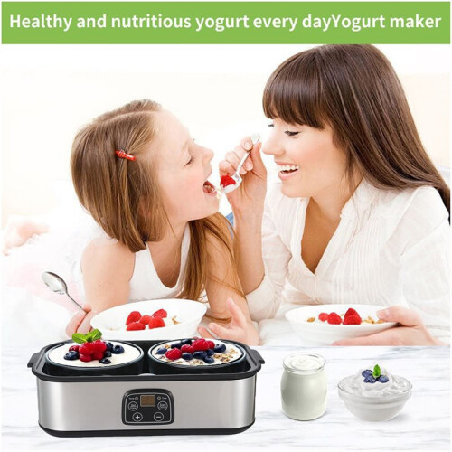 Digital Yogurt Maker Automatic Temperature Control, Stainless Steel EU 1