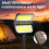 Portable Solar Camping Light Outdoor Foldable Type-C Charging Hanging Tent Light Magnetic Work Light 4