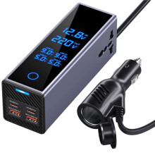 200W 12V 24V Car Charging Inverter Socket with Display High Power Fast Charging Automotive Power Inverter