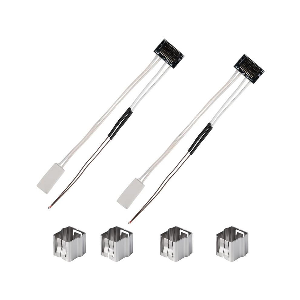 2 Pack Ceramic Heater And Thermistor Kit For P1p/P1s, 24V 48W Ceramic Heater Cartridge,With Fixing Clip 6033558055776