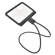 Soporte de Mano Tipo Cuello Colgante para Leer y Leer Periódicos para Ancianos, Pantalla de Escritorio Portátil, con LED