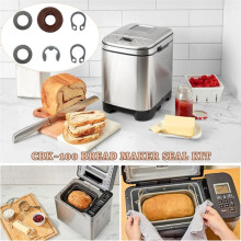 6PCS Heavy Duty Pan Seal Kit Seal Rings and Clips for Bread Maker Kitchen Breadmaker Machine Parts
