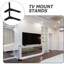 Universell Aluminiumlegering TV-Stativ Bordplatta Bas Utan Borrning Ersättning TV-Fötter Stabil för Vardagsrum TV-Apparater