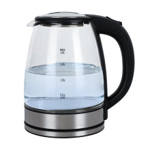 2L Electric Kettle Glass Fast Boil LED Household Appliance with Stainless Steel Fast Boiling Portable Jug EU Plug