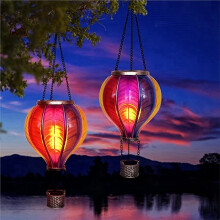 Hot Air Balloon Solar Lantern Outdoor Garden Decor, Waterproof Hanging Solar Lantern for Yard Tree,Gift for Mom Lovers