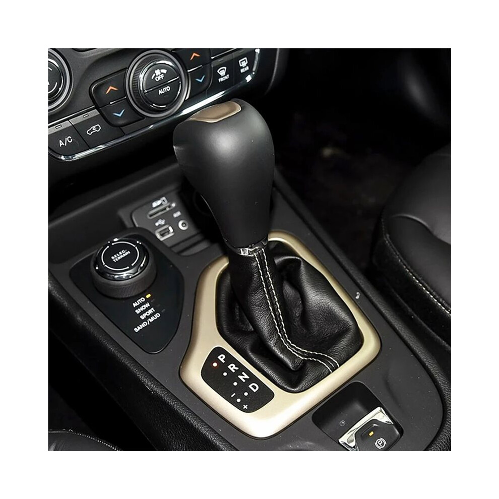 53211213 Automatic Gear Shift Knob For Cherokee 2014-2018 Gear Handball 5Yd261x9aa 5Yd261x9ab Black/Brown 4713321043279