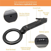 Cow Stomach Metal Detector Security Scanner High-Sensitivity Handheld Cattle Detector for Farm Livestock Inspection