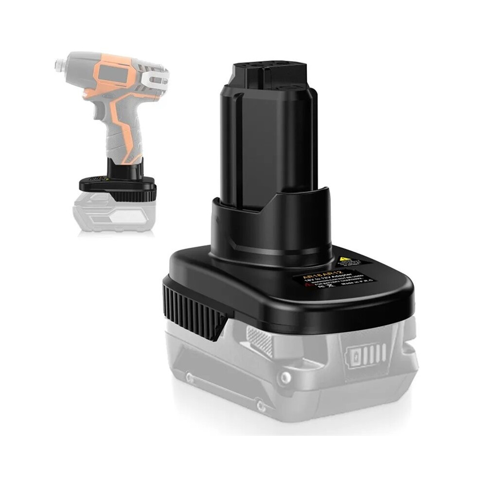 Ar18ar12 Battery Adapter For Ridgid Aeg 18V Li-Ion Batteries Converting To For Ridgid 12V Li-Ion Battery Cordless Tools 6031137932883