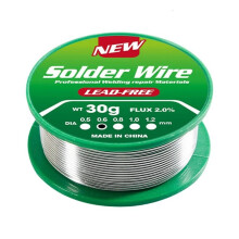 Low Melting Point Lead-Free Solder Wire Coil High Purity Environmental Protection Flux for Maintenance 30g