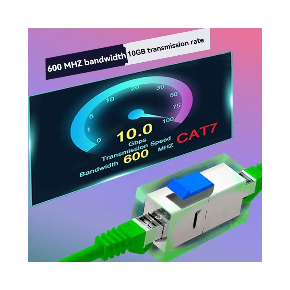 6Pcs For Cat7 Rj45 Connector Expansion Coupler Ethernet Lan Network Ethernet Cable Extender 4713433413786