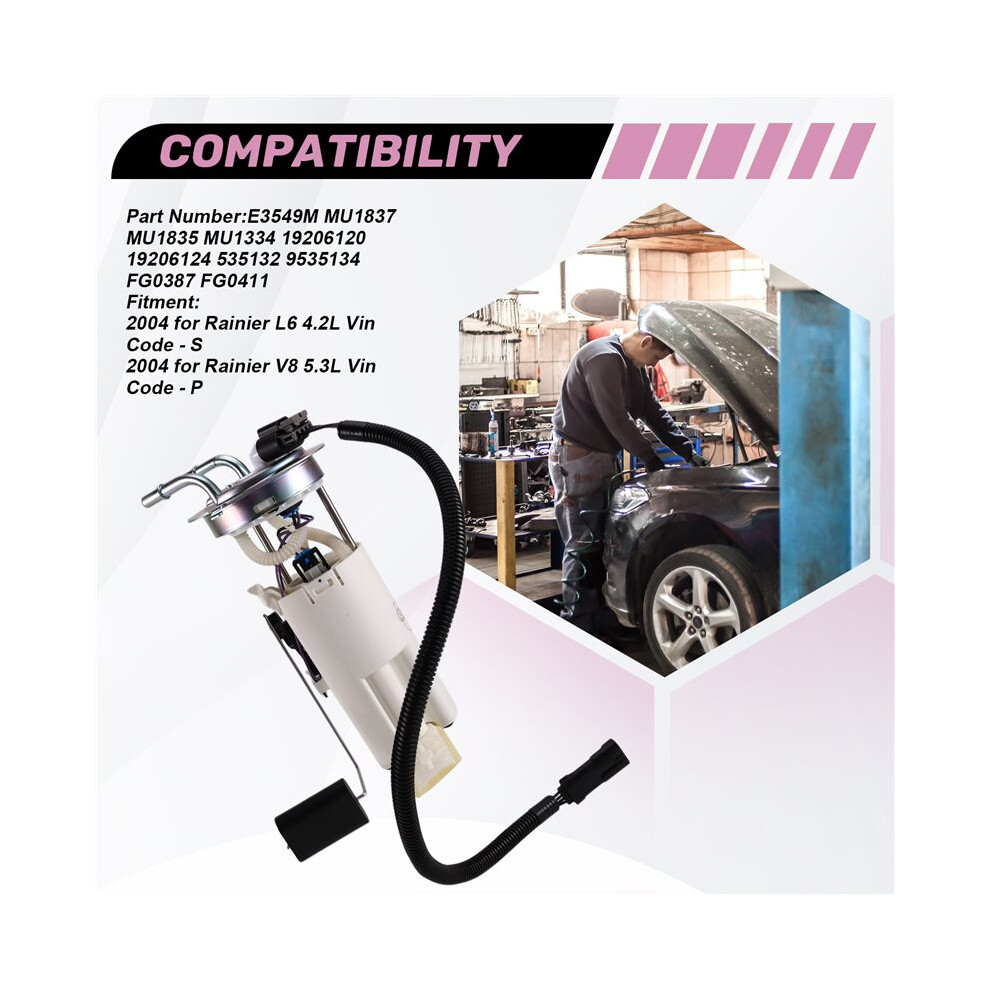 Fuel Pump Module Assembly For Chevy Trailblazer Envoy Rainier 4.2L 5.3L E3549m Mu1837 Mu1835 Mu1334 4711982390947