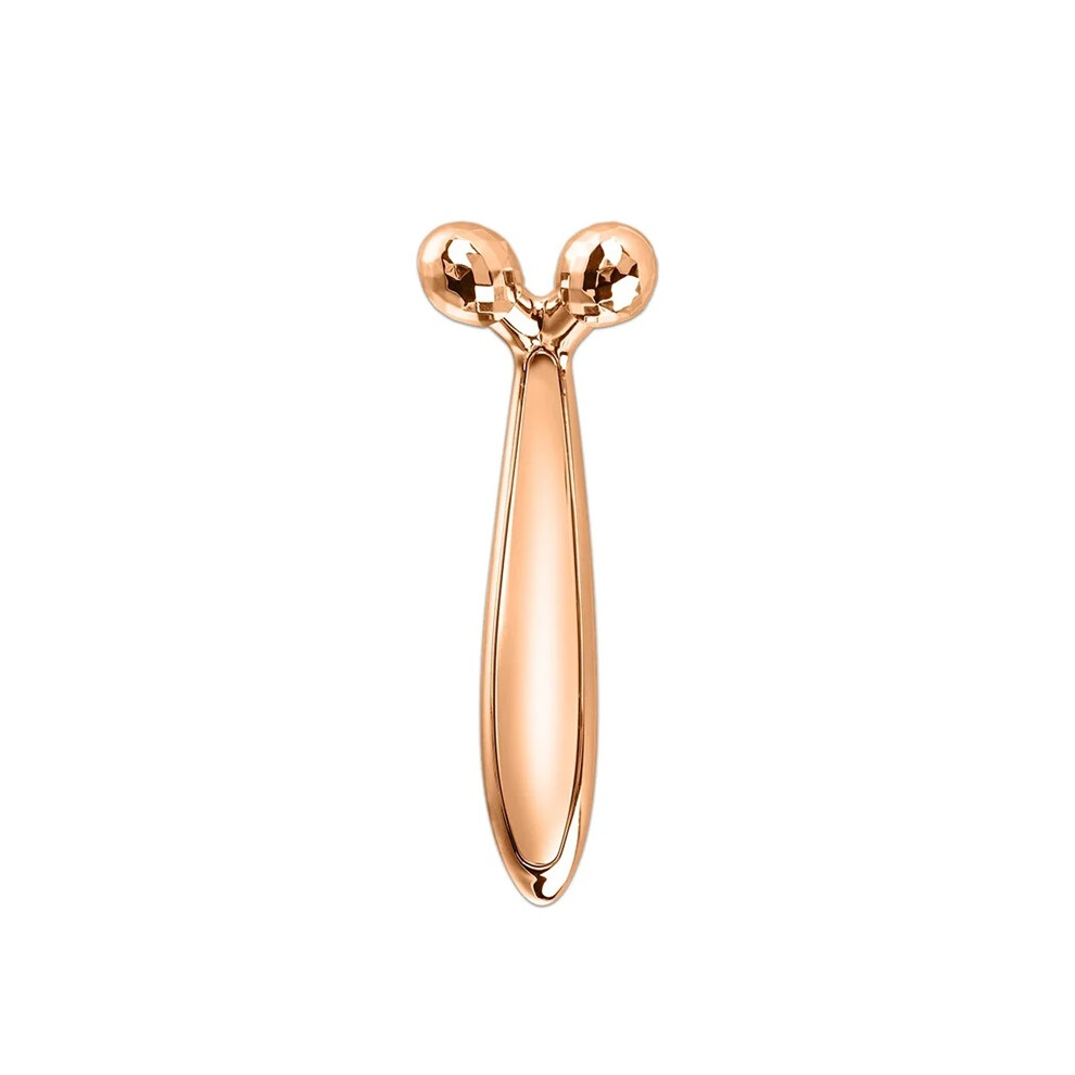 Stoyotu (2 Head Rosegold) 4D Roller Massager Face Massage Y Shape 360 Rotate Thin Face Body Shaping Relaxation Lifting Wrinkle Remover Facial Massage