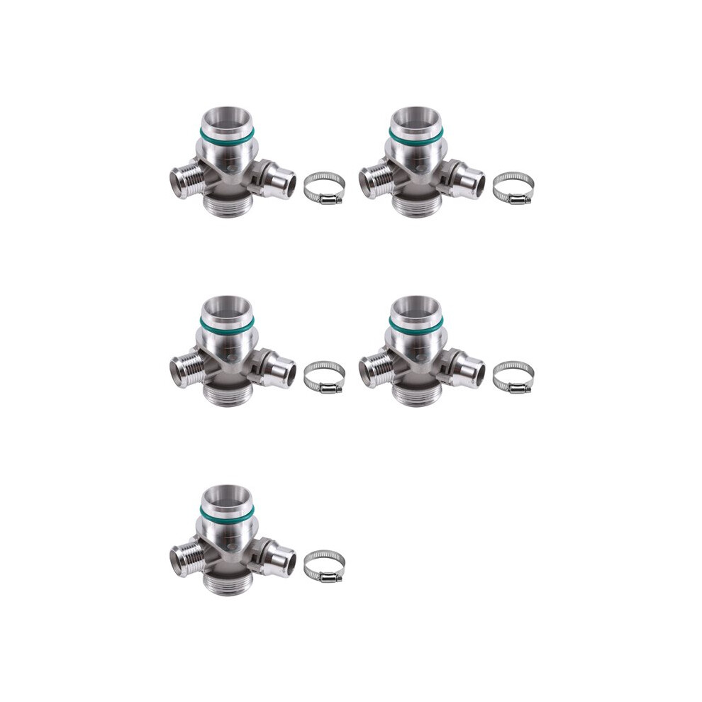 5X 11537639997 Car Upgrade Coolant Hose Aluminum Connector For F20 F30 F10 N20 6032355960511