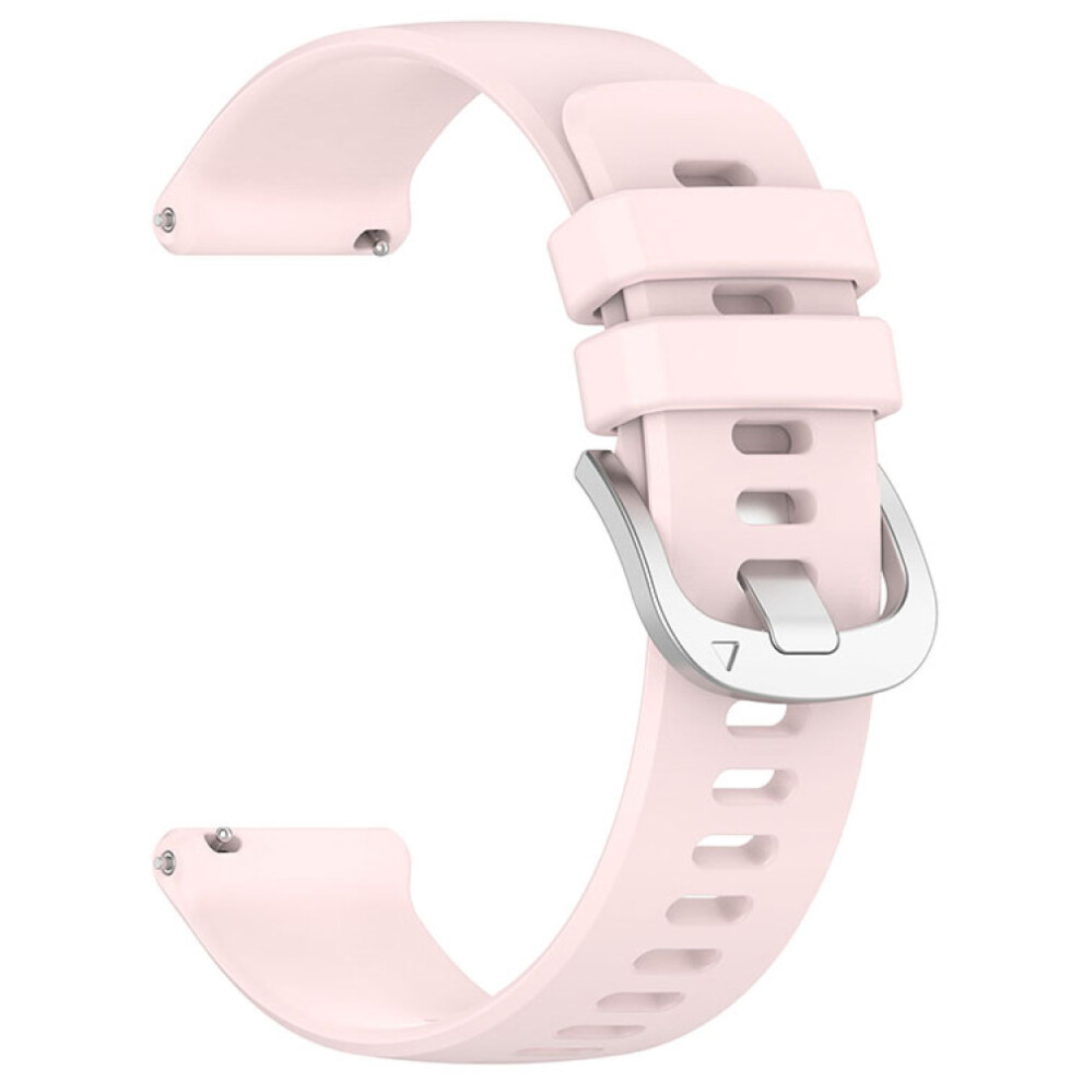 (Pink) 20Mm Silicone Watch Band Strap With Steel Buckle For Garmin Vivoactive5/Active5 Pink 688249463284