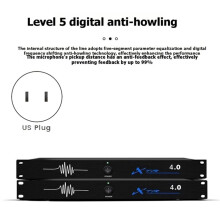 4.0 Digitaler Audioprozessor mit Digitaler Rückkopplungsunterdrückung und Sechsstufiger Frequenzverschiebung Zur Unterdrückung Von Rückkopplungen