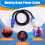 2X Stage Light PowerCON AC Power Cable In/OUT Conversion Extension Wire 3x1.5mm² 6