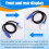 2X Stage Light PowerCON AC Power Cable In/OUT Conversion Extension Wire 3x1.5mm² 8