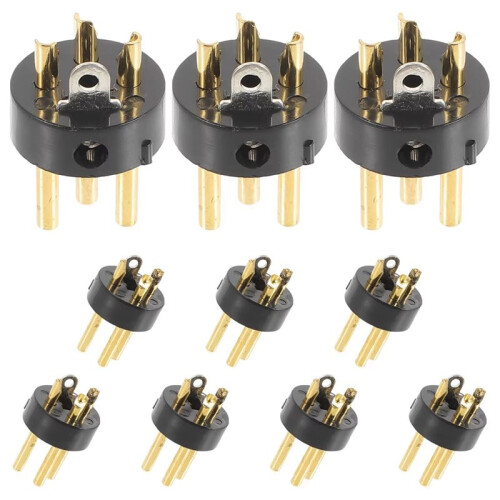 20 Stuks 3-Pins Vergulde Connector voor Microfoon KTV Audioconversie-Adapter Luidsprekermicrofoonaccessoires 1