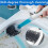 2X Detergent Refillable Toilet Brush Wall-Mounted Long Handle Silicone Brush for Corner Cleaning Tools 7