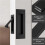 Pocket Door Handles and  Pull Matte , Handles Hardware ,Recessed Finger Flush Pulls 6pcs Black 3