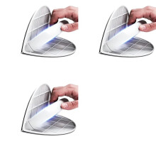 3X Multifunctional Semi-Circular Angle Sanding Sandpaper Tool Angle Sandpaper Holder Self-Adhesive Putty Polishing Tool