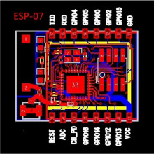 2X ESP8266 Puerto Serie WIFI Modelo Control Remoto Inalámbrico WIFI Modelo ESP-07 Almacenamiento 1MB