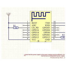 2X ESP8266 Serieller Anschluss, WLAN-Modell, Drahtlose Fernbedienung, WLAN-Modell ESP-07, Speicher 1 MB