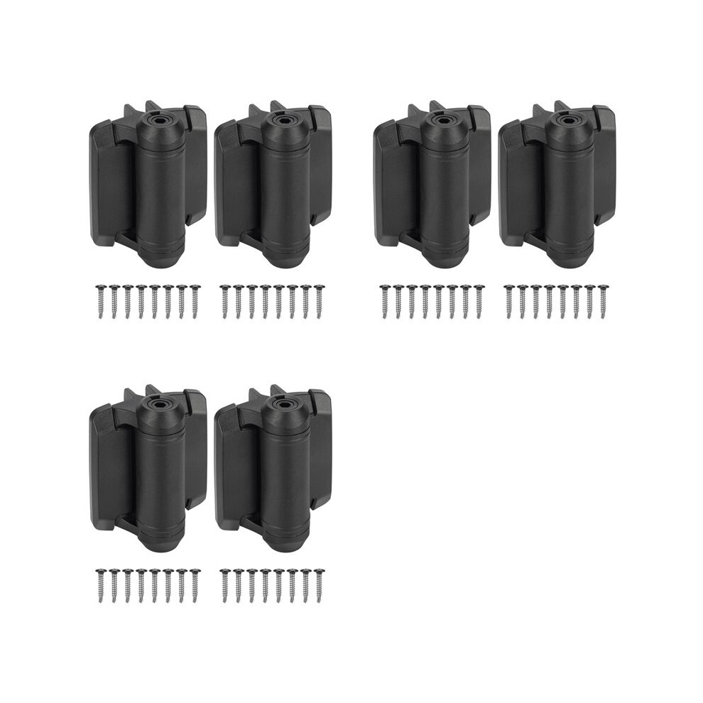 6Pcs Self Closing Gate Hinges With Safety Cap,Pool Gate Hinges With Alignment Legs Adjustable Fence Hinges 6033073662589