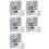 5X LED Dimmer  230V for Dimmable LEDs/Halogen 5-200W with White Cover Plate 1