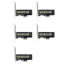 5X Carte Adaptateur SSD M.2 NVME Vers PCIe 4.0 64 Gbit/S M-Key PCIe4.0 X1 pour PC de Bureau PCI-E GEN4