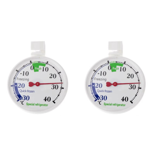 2X Refrigerator Freezer Thermometer Fridge Refrigeration Temperature Gauge Home Use Kitchen Accessory Tools