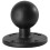 2X Base de Esfera de Montagem AMPS Redonda Universal de 1,5 Polegadas com Base de Alumínio Revestida com Cabeça de Esfera de Borracha VIN-C-003 2