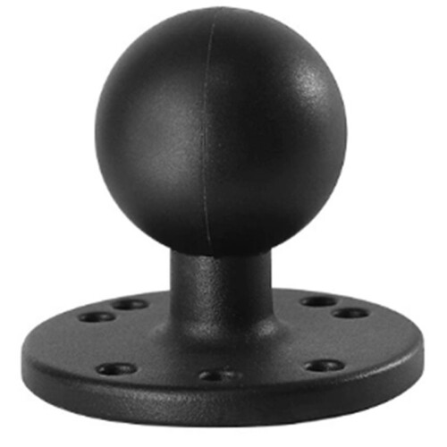 2X Base de Esfera de Montagem AMPS Redonda Universal de 1,5 Polegadas com Base de Alumínio Revestida com Cabeça de Esfera de Borracha VIN-C-003 2