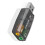 3X External USB Sound Card 3D Audio Headset Microphone Adapter for PC Desktop Support for Three-Dimensional Sound 3