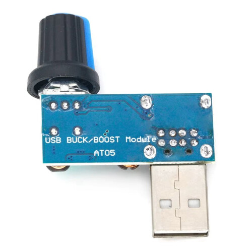 2X  5-12V USB Fan Stepless Speed Controller Regulator with  Speed Module Fan Governor Volume Regulator Board 2