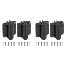 4pcs Self Closing Gate Hinges with Safety Cap,Pool Gate Hinges with Alignment Legs Adjustable Fence Hinges