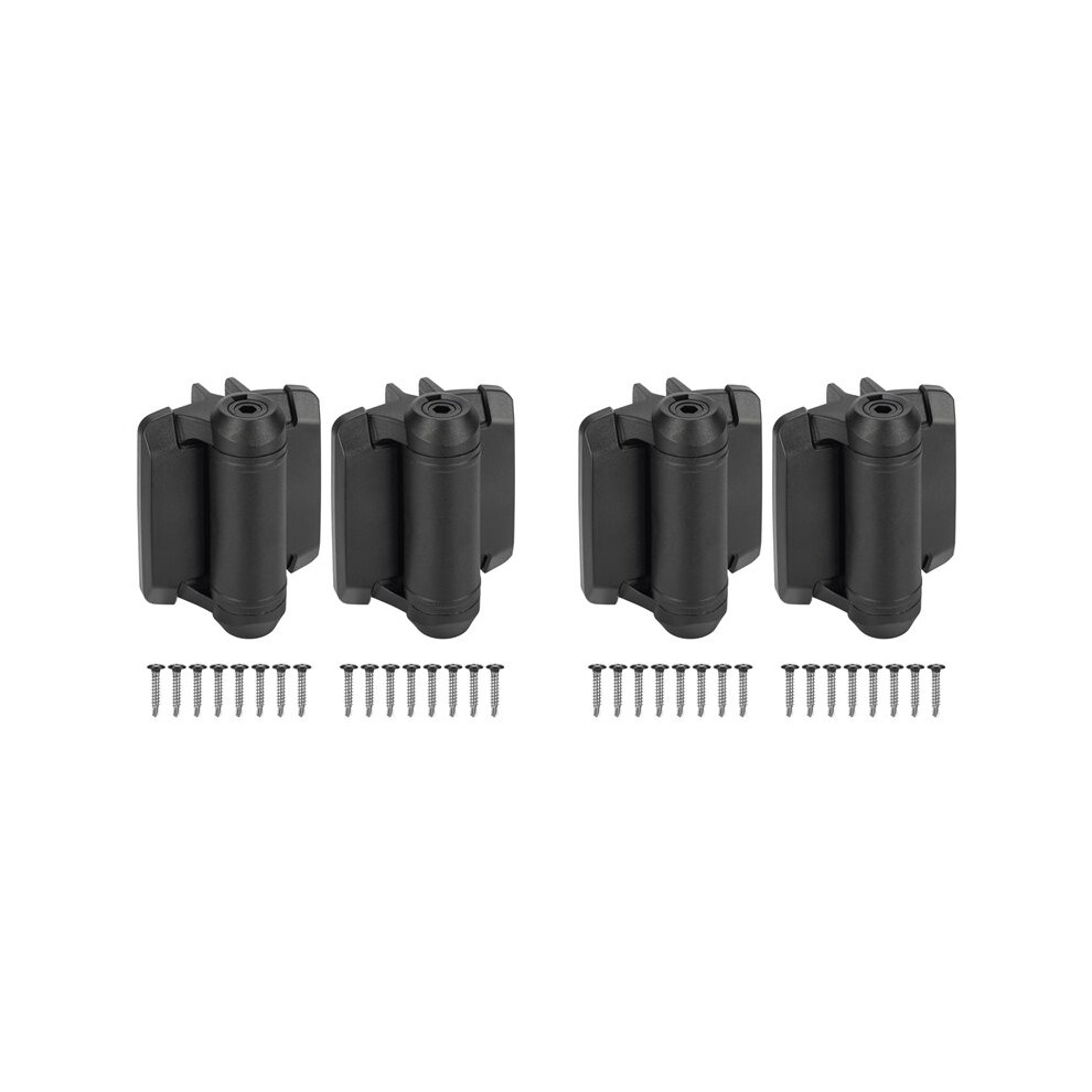 4Pcs Self Closing Gate Hinges With Safety Cap,Pool Gate Hinges With Alignment Legs Adjustable Fence Hinges 6033807301258