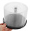 4pcs Large Capacity CD/DVD Storage Container Clear Plastic DVD Holder Compact Disk Organizer Space-Saving Design 5