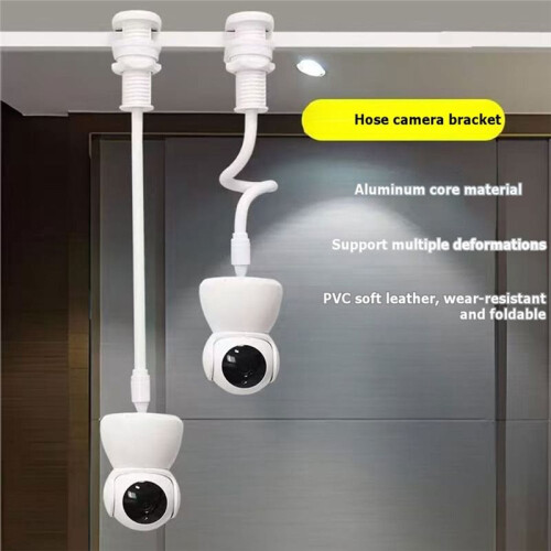 Suporte de Câmera Portátil e Flexível com Presilha para Babá Eletrônica, Suporte para Webcam para Babá Eletrônica de Berço