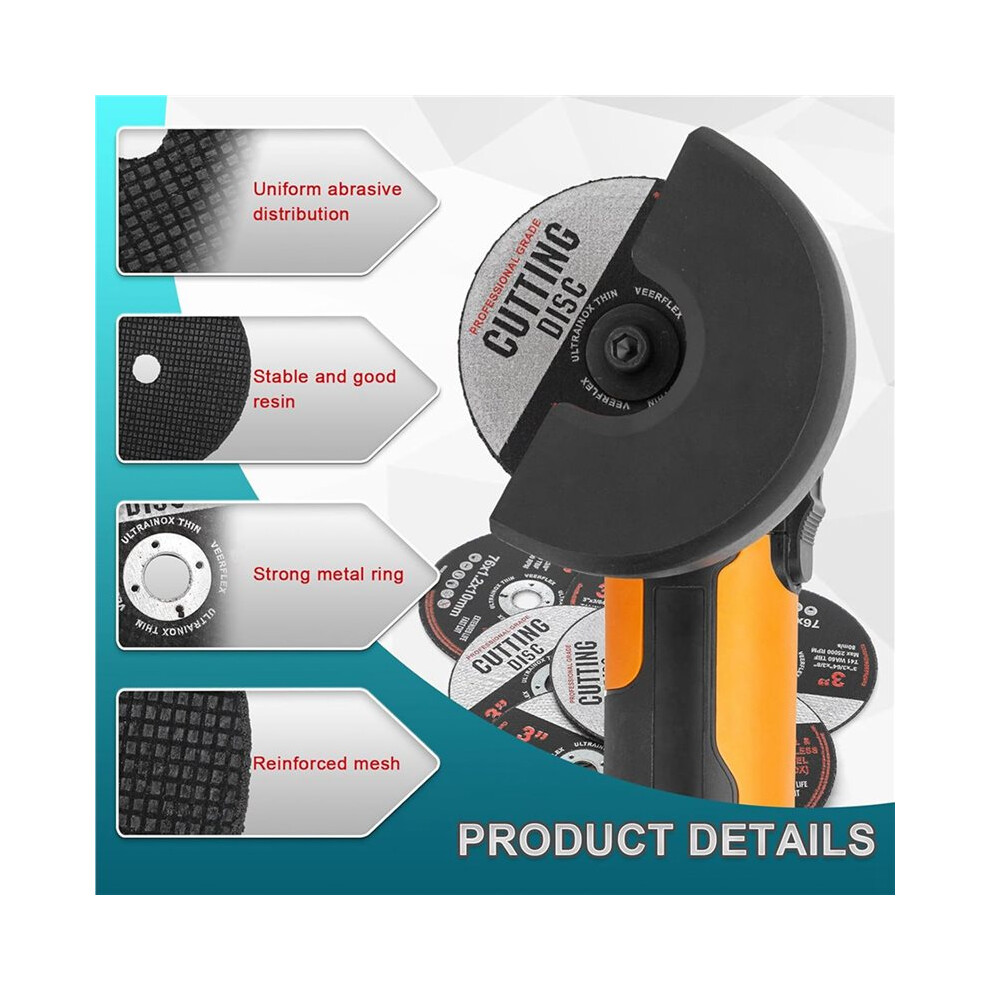 80Pcs Cutting Discs, 76Mm Cutting Disc, Angle Grinder Discs For Metal, Grinding Discs, Cutting Discs For Cutting Metal 6034231183465