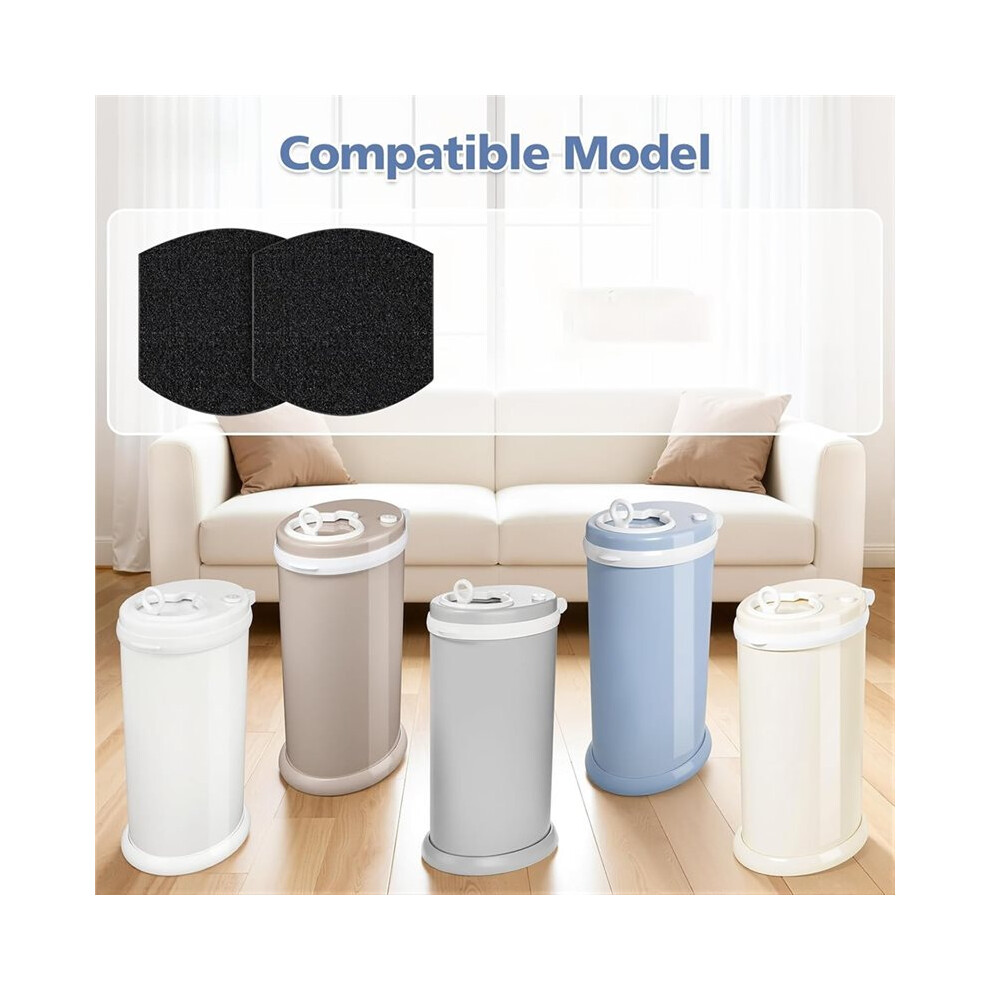 12 Pack Baby Diaper Pail Deodorizer Refills for Ubbi Diaper Pail, Activated Charcoal Odor Absorber Filters
