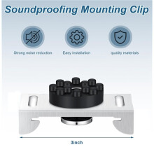 Clips D'Isolation Acoustique (Lot de 36) - Fixation Insonorisée - Réduit le Bruit des Voisins Bruyants - Isolation Acoustique des Cloisons Sèches
